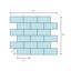 Carrara 2" x 4" Marble Brick Joint Mosaic Wall & Floor Tile