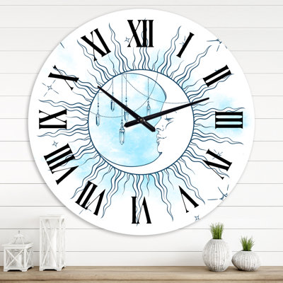Horloge murale bohème et éclectique