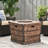Outdoor Fireplace Table - 40,000 , Brown Rustic Look Magnesium Oxide Fire Pit Style