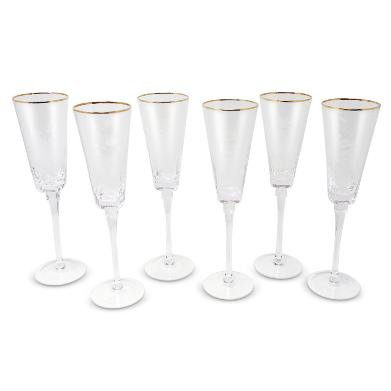 Verres à flûte martelés Kaliesha