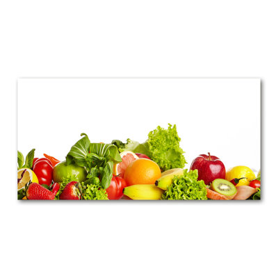 Fruits And Vegetables - No Frame Print on Glass