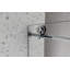 Porte de douche 4876 sans cadre, une fixe et une décalée en chrome, grandes poulies en acier inoxydable 304 de 70 mm avec fonction de fermeture en douceur réglable, avec nettoyage facile et protection anti-déflagrante