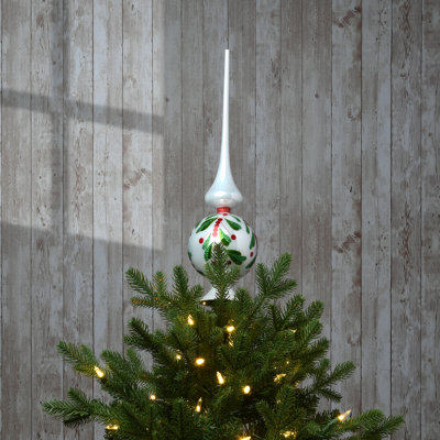 Holly Leaves Christmas Tree Topper