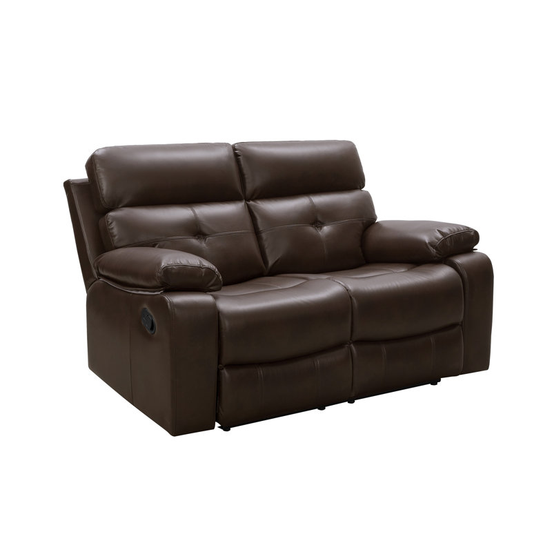 Causeuse inclinable à accoudoirs coussinés 63,5 po