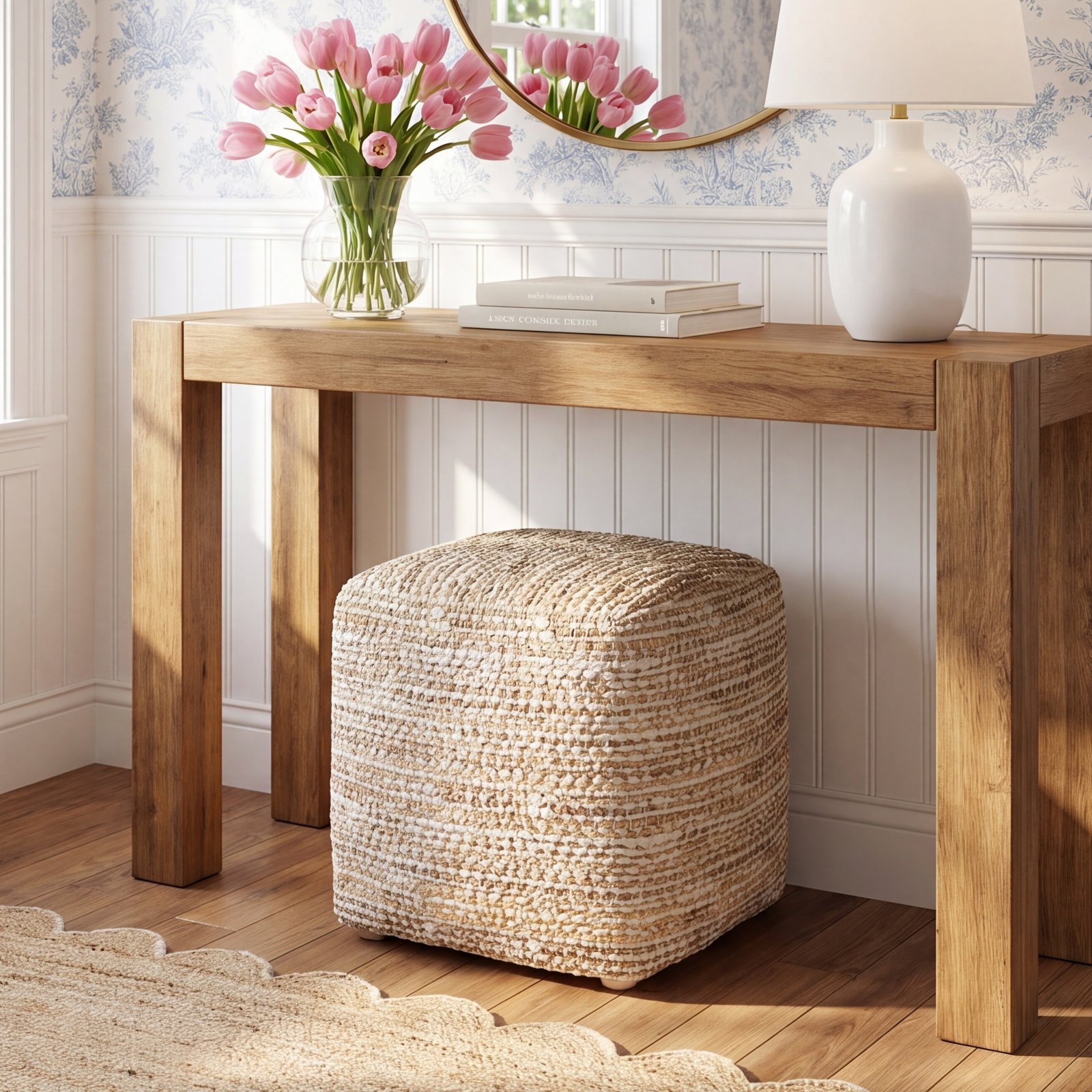 Reyes Upholstered Pouf