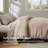 Bedsure Luxury Waffle Duvet Cover King Size - Textured Duvet Cover Set, Soft, Breathable Bedding Set (104"x90") with 2 Pillow Shams for All Season, Khaki, Comforter Not Included-128596902-116731117