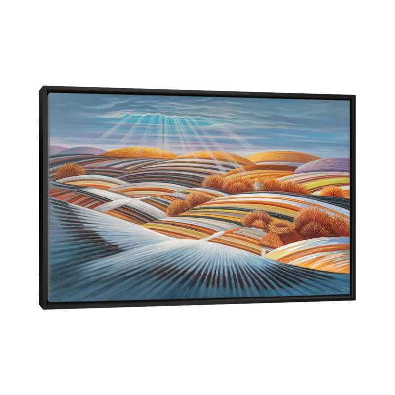 «To The Home Nids» - Imprimé, H 40 po x l 60 po x 1,5 po, Toile avec cadre noir