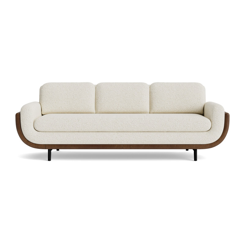 Regatta 90 Sofa, Berber - Cream/Bedford - Tobacco, Black