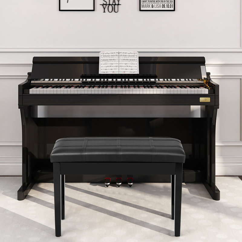 Banc de rangement Alumbaugh, Noir