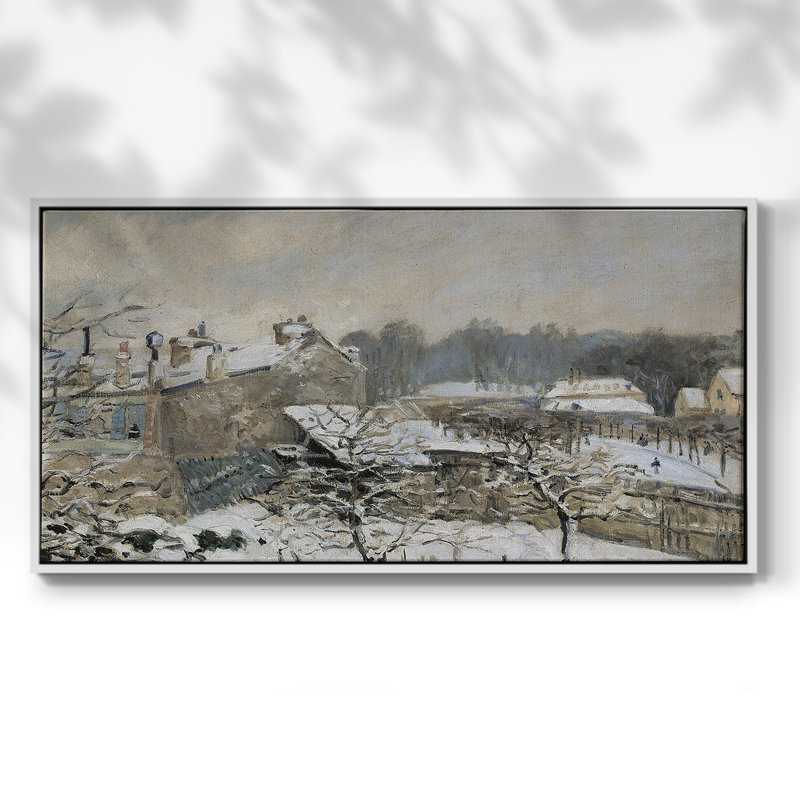 Paysage, série CDV III, toile tendue avec châssis, prête à être accrochée, H 25 po x l 49 po, Blanc