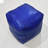 BBH HOMES HANDMADE ECO-FRIENDLY SQUARE SHAPED STUFFED BUFFALO LEATHER BLUE POUF - 14" x 14" x 14", Square Shape, Blue Color, Plain Solid Design, Genunie Buffalo Leather, Recycled Cotton Stuffed, Seating Pouf For Living Room, Study Room, Patio & Office-1795548425-1758030058-1758029855