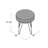 Chalandra Nickel Accent Stool-1694984064