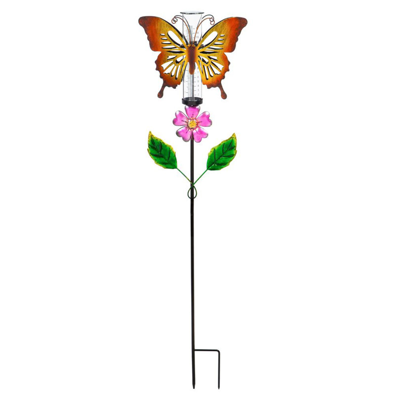 Jauge de pluie papillon