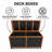153-Gallon Wooden-Frame Iron Deck Boxes