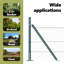 Vidaxl Fence With Posts PVC-Coated Steel-116798203-116798204