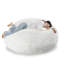 Oversized Large Round 5 Foot Giant Foam Filled Faux Rabbit Fur Bean Bag Sofa with Soft Removeable Cover-799681207