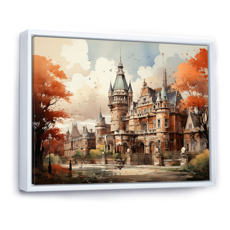 Irlande Dublin Castle Extremely I, 34" H x 44" W, Cadre flottant blanc
