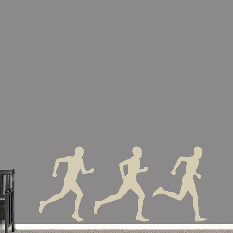 Moneta Sports Non-Wall Damaging Wall Decal, Light Beige