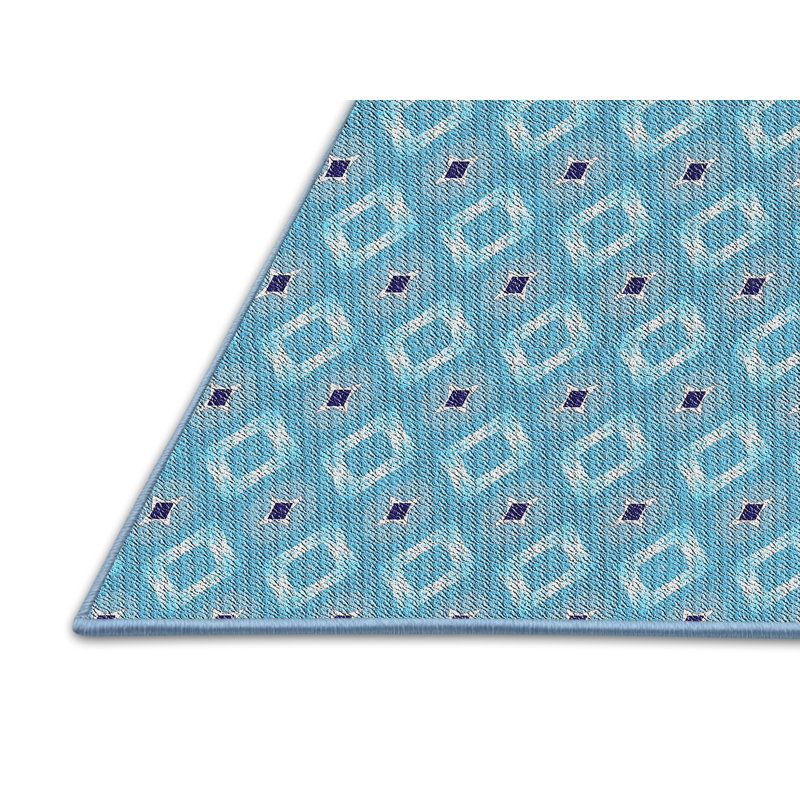Geometric Indoor Rug, Rectangle 2' x 5'