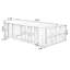 Bureau en bois massif en L noyer clair avec 3 tiroirs-109326714