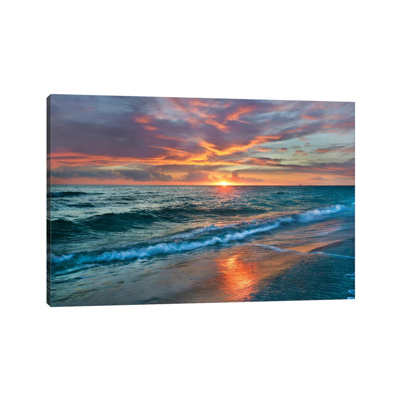 Sunset Over Ocean, Gulf Islands National Seashore, Florida by Tim Fitzharris - Wrapped Canvas Gallery-Wrapped Canvas Giclée
