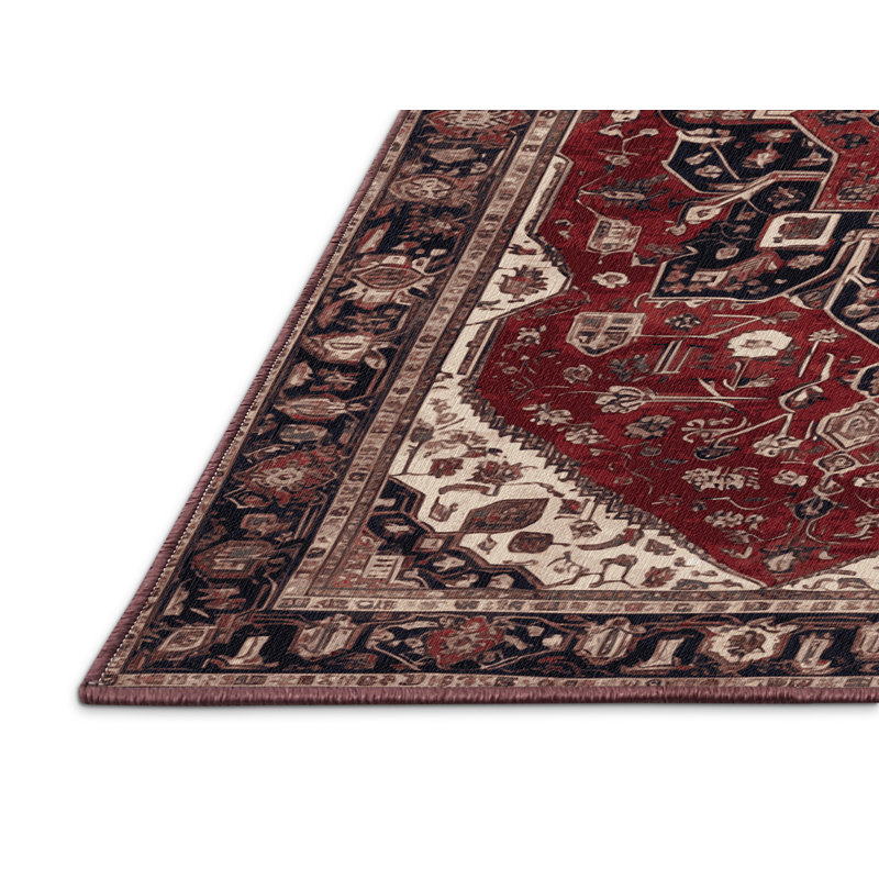 Tapis brun lavable à la machine, Rectangulaire 8 pi x 12 pi