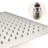 Ceiling Mounted Shower - 16" Head & Handheld, Brushed Nickel, Brass, Natural Rainfall , Self-Cleaning Nozzle, Suits American Standard Pipe Specifications Duplication,