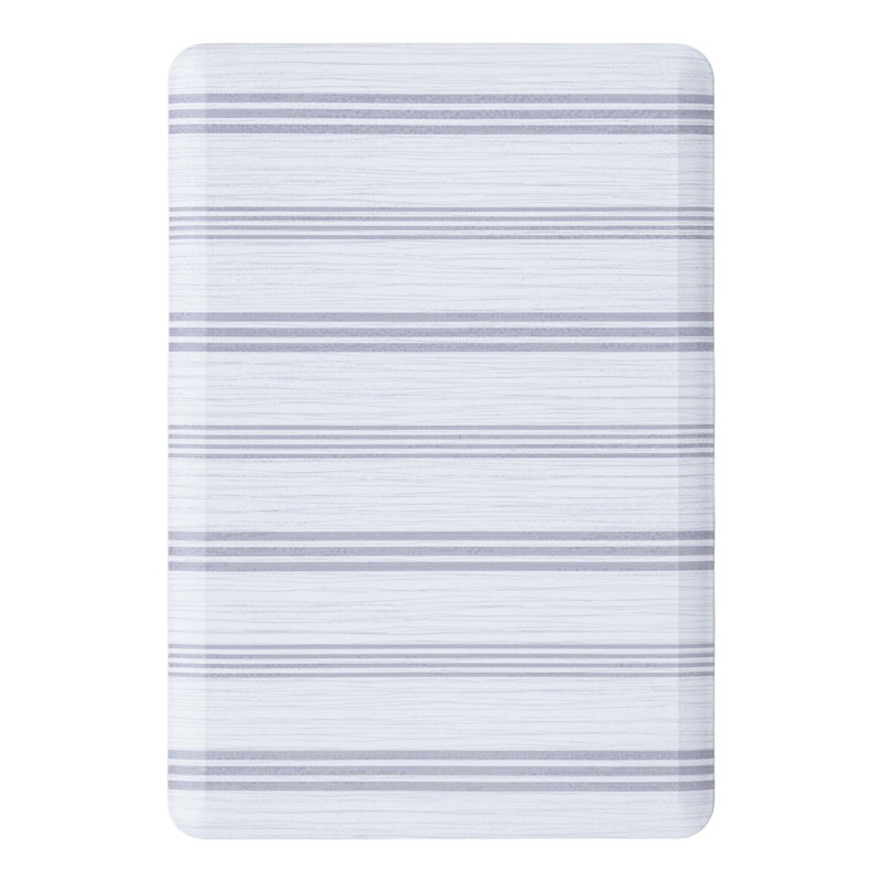 Reighn Modern Striped Water Resistant Anti-Fatigue Non-Skid Kitchen Mat, Rectangle 2' x 3'