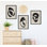 «Retro Midcentury Modern Abstract Graphic Shapes» par The Creative Bunch Studio, ensemble d'art mural sur toile encadrée