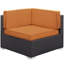 Ensemble de 2 chaises modulaires d'extérieur orange Ameil-121931325