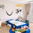Wood Frame Full Size Race Car-Shaped Platform Bed With Wheels-662726299-662726289