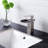 Bathroom Faucet, Single Handle Single Hole, Brushed Nickel