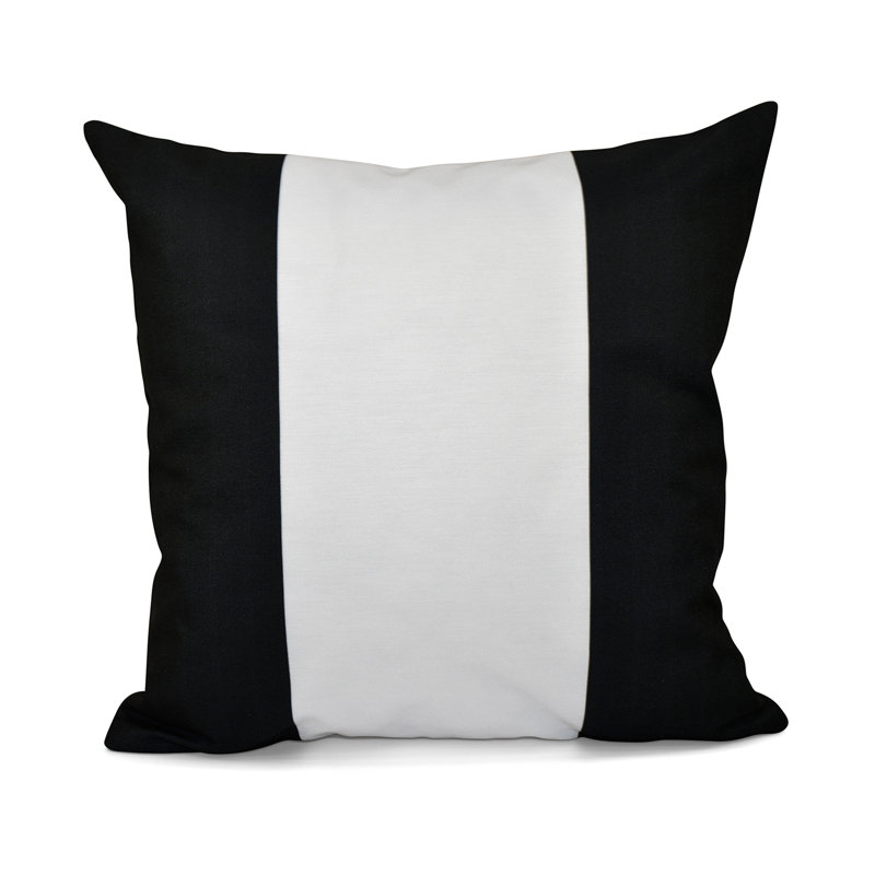 Square Pillow Cover & Insert, 18" x 18", Black