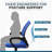 Julieann  Ergonomic Office Chair Height Adjustable Small Desk Chair , Mesh Home Office  Chair, Swivel Computer Chair with Armrest- Pair of 4-429998706