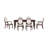 Guinna 6 - Person Solid Wood Dining Set