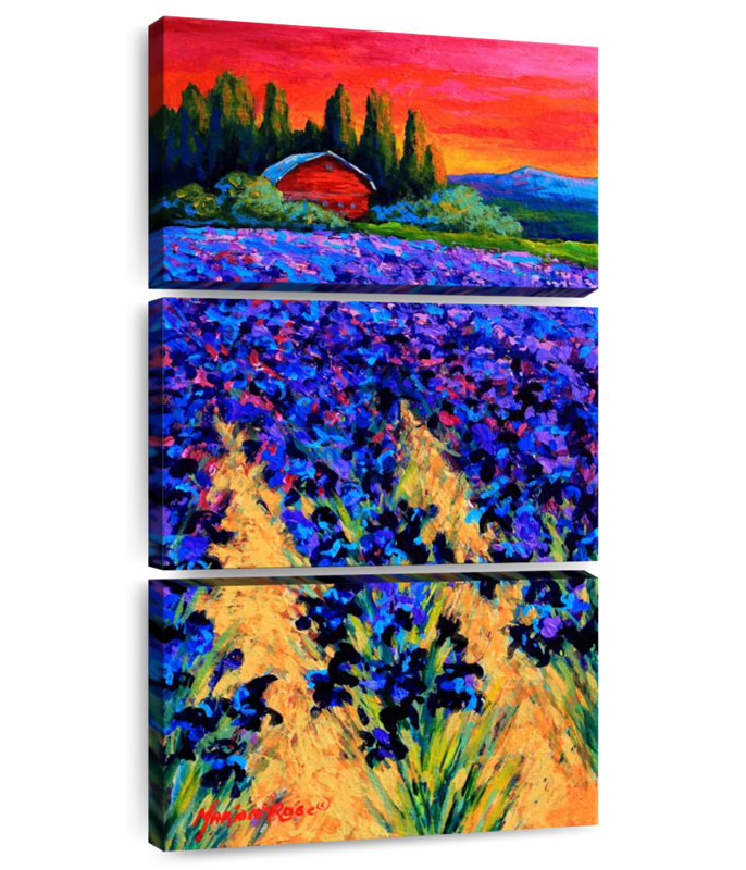 Iris Farm, 80" H x 39" W