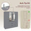 Modern 4 Door 3 Drawer Mirrored Wardrobe Bedroom Furniture with Hanging Rail & Storage Drawers-10061766