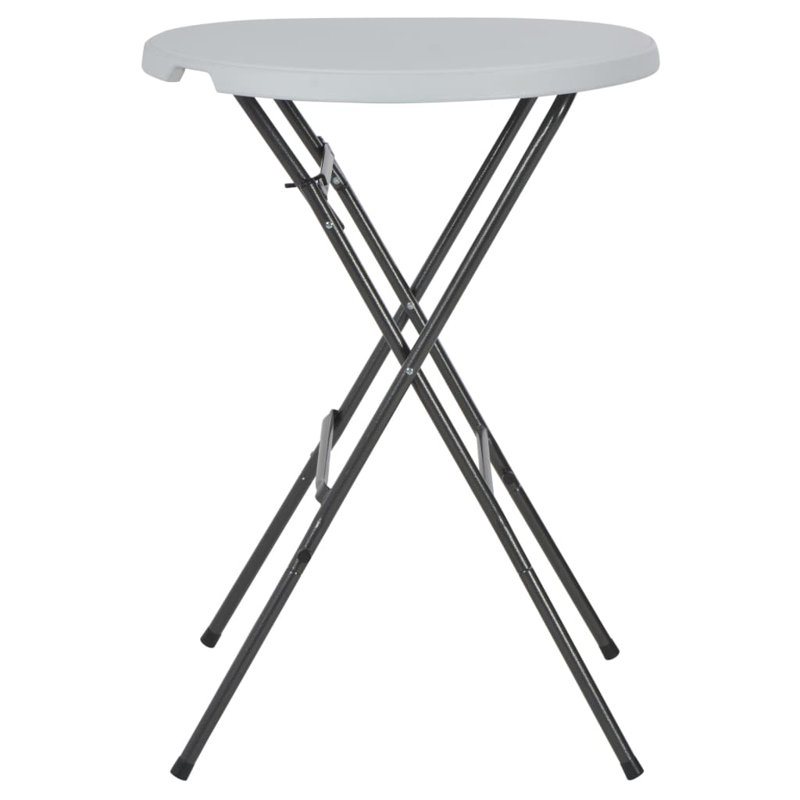Franko Round Outdoor Bar Table - 80 cm W 80 cm D, White