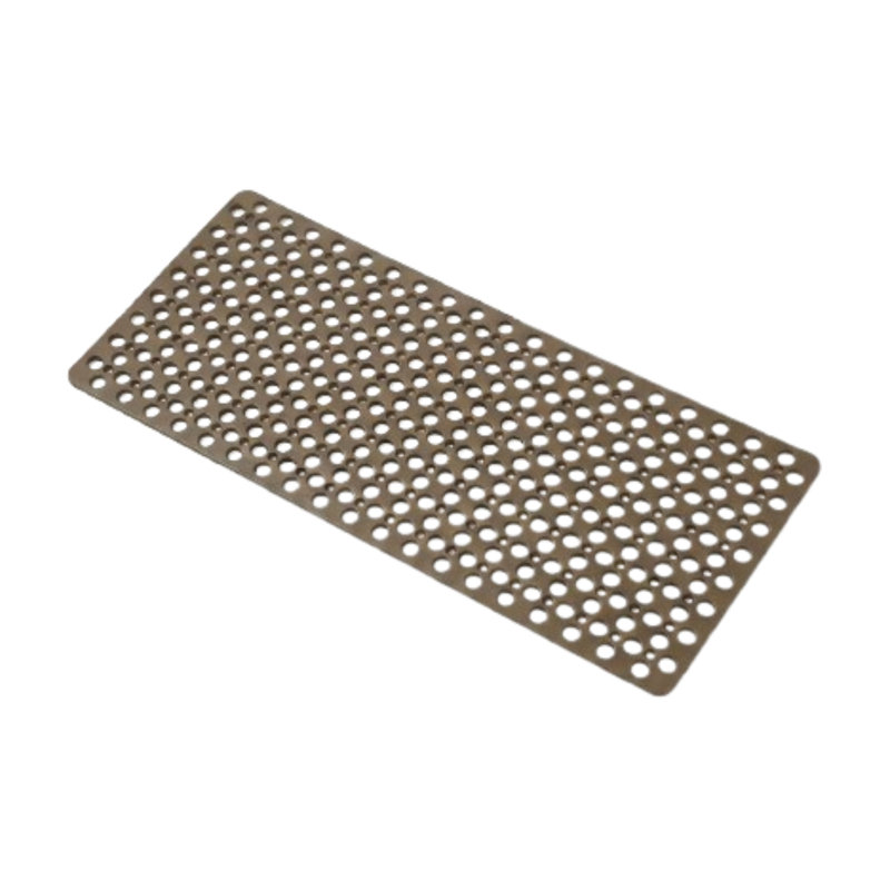 Tapis de bain antidérapant 35 po x 16 po brun