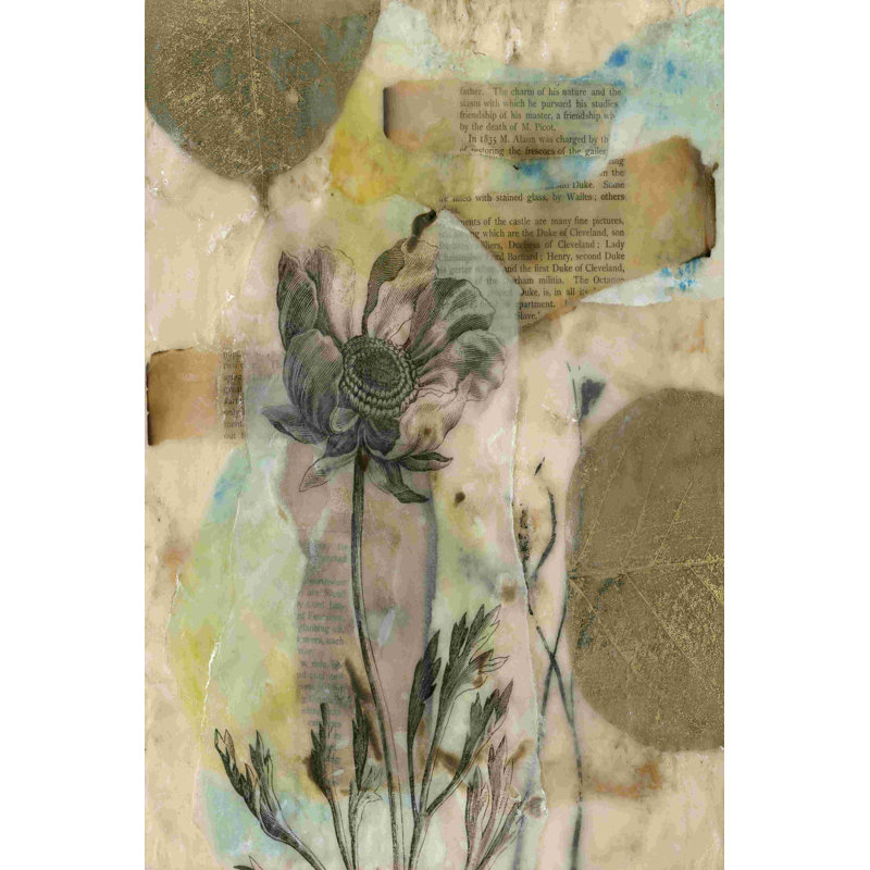 Vélin floral II, H 18 po x l 12 po