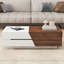 Modern Extendable Sliding Top Coffee Table With Storage, Perfect For Small Spaces And Multifunctional Use