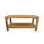 Banc de douche / de jardin en teck naturel EcoDecors Elegant Hauteur en pouces