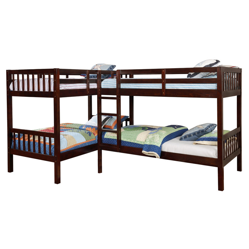 Andelko Kids Twin Over Twin Bunk Bed