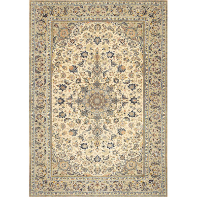 Tapis gris/vert traditionnel