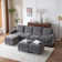 7 - Piece Modular Sectional Couch With Seat Storage , Modular Couches And Sofas Sectional With Ottoman 