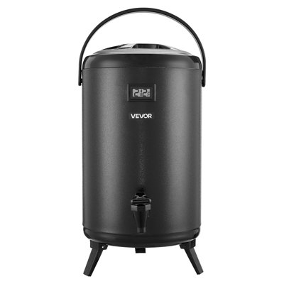 Insulated Beverage Dispenser for Hot & Cold Drinks Stainless Steel