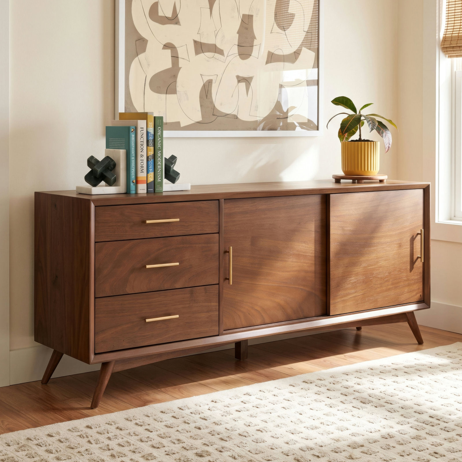 Williams 64" Mahogany TV Stand, Walnut