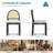 19.2" Seat Height Mid Century Modern Upholstered Dining Chair (Set Of 4)-277542652
