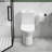 1.1/1.6 GPF Tornado Flush One-Piece Toilet With Comfort Chair Seat ADA Height 17",Powerful & Quiet Dual Flush Modern Toilet,Siphonic S-Trap 12",Rimless Bowl With Soft Closing Seat