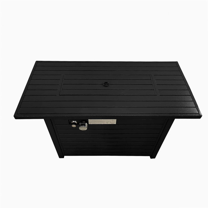 Covered Steel Outdoor Fire Pit Table